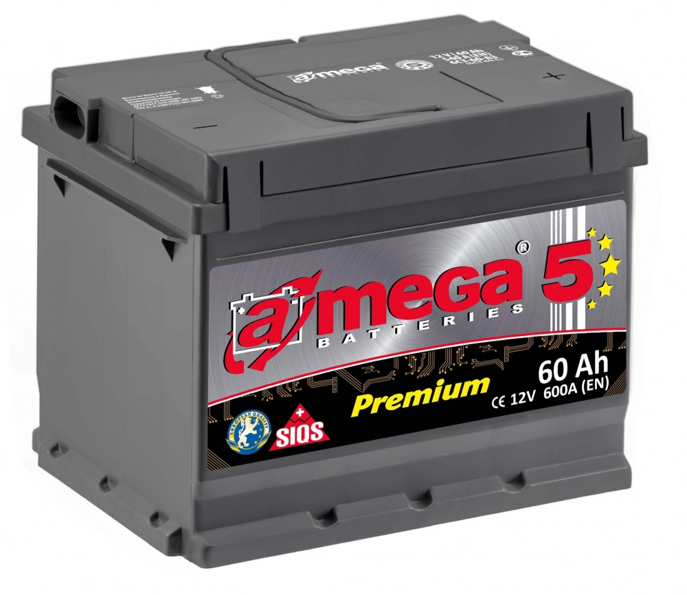 A-MEGA Premium 60Ah 600 A R
