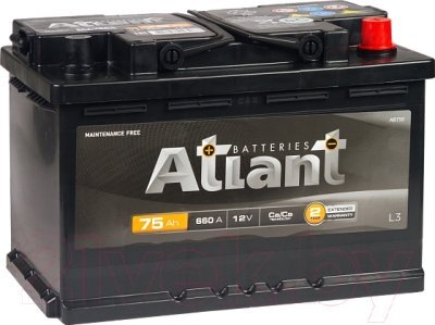 ATLANT Black 75h 640A R+