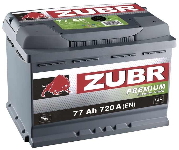 ZUBR Premium 77Ah 720A R+