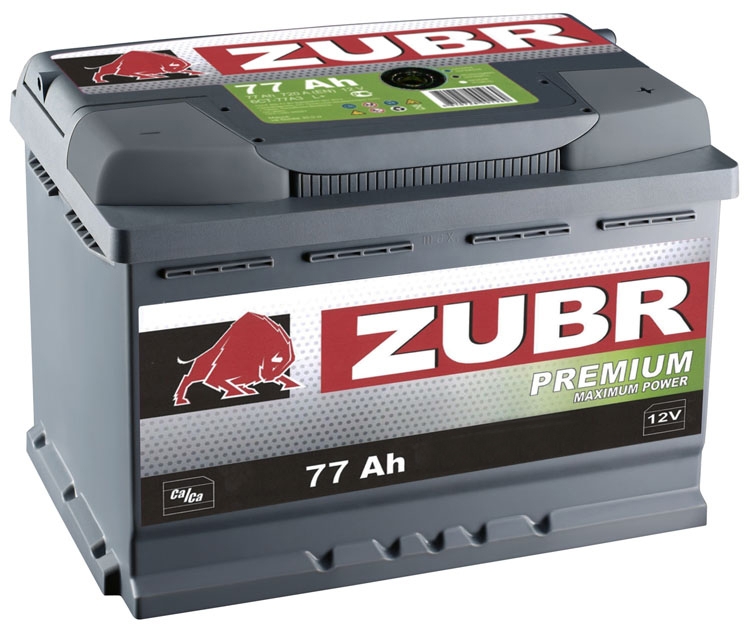 ZUBR Premium 77Ah 730A R+