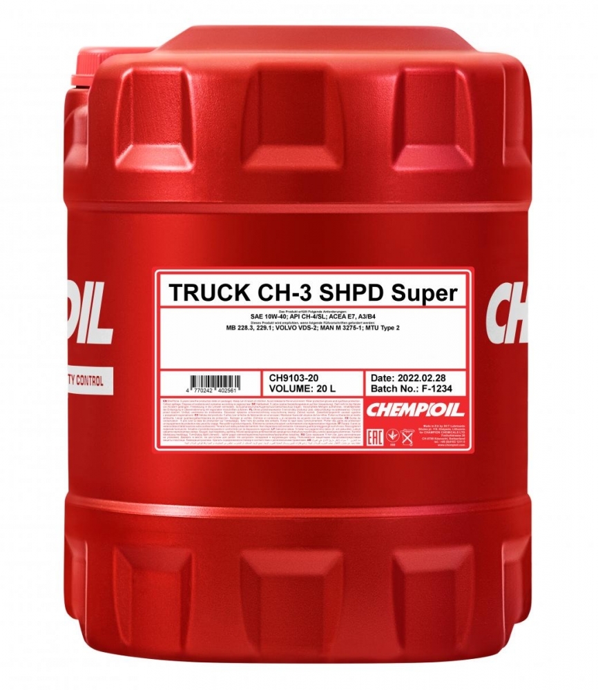 Chempioil Truck Super SHPD CH-3 10W-40 20 