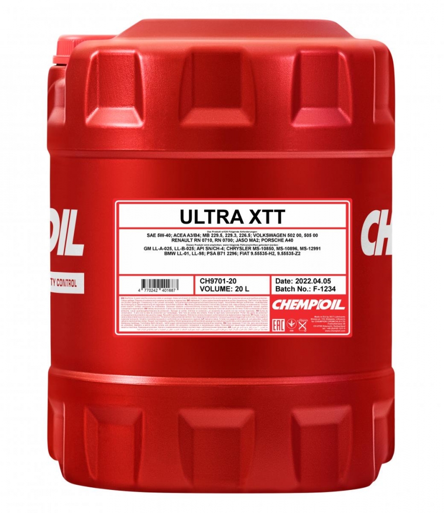 Chempioil Ultra XTT 5W-40 20 