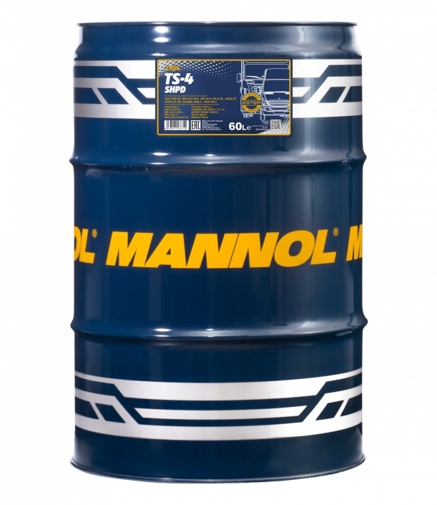 Mannol 7104 TS-4 Truck Special Extra SHPD 15W-40 CH-4/SL E7 60 