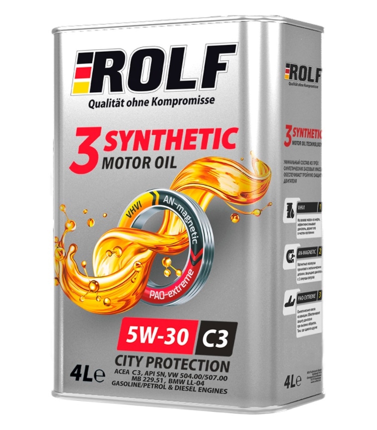 ROLF 3-SYNTHETIC DPF 5W-30 C3 VW504/507 4 