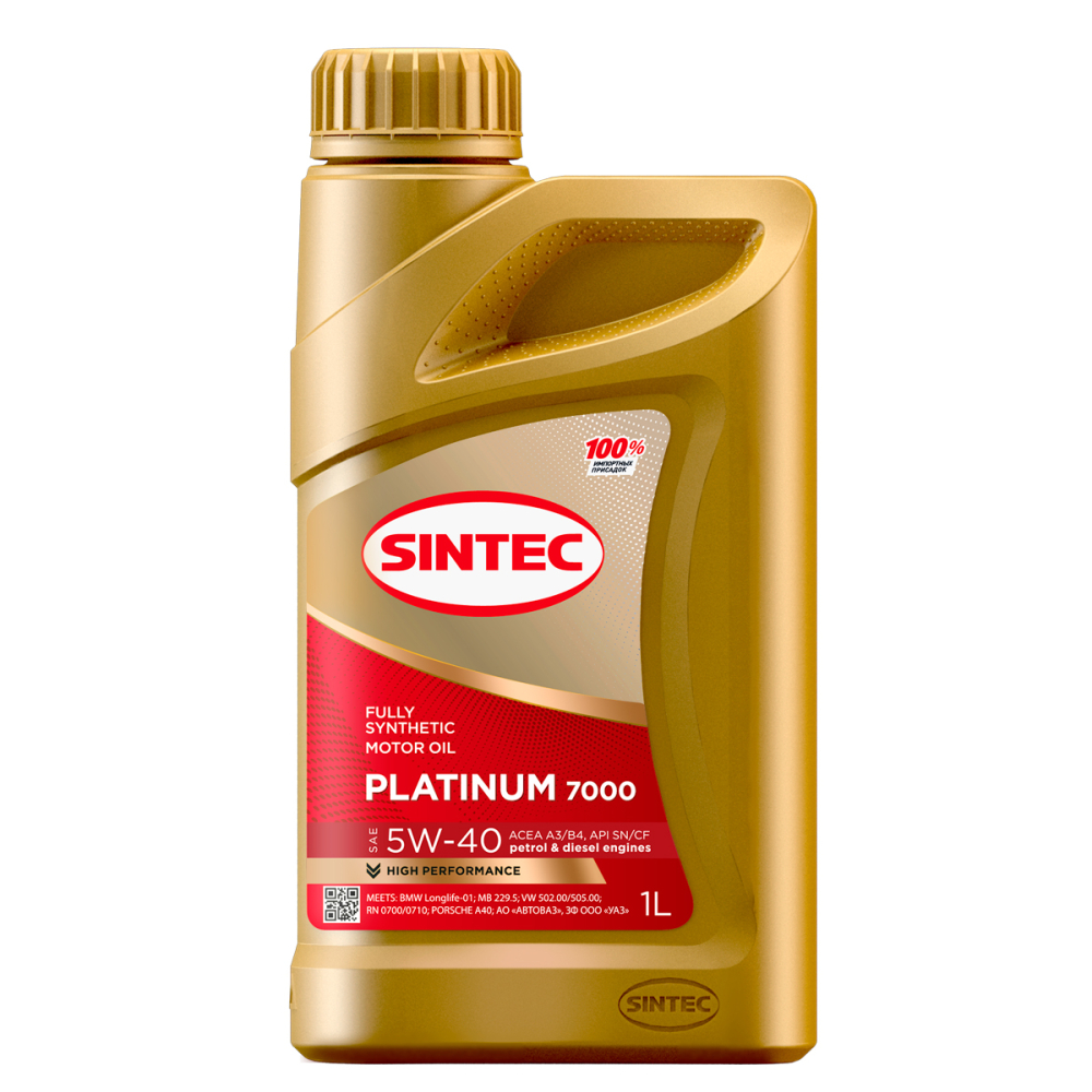 SINTEC PLATINUM 7000 5W-40 SN/CF A3/B4 1 